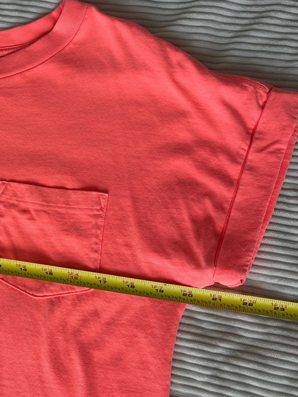 GAP Women Neon Coral T Shirt Dress Short Sleeve Pocket Casual Mini, Size XS